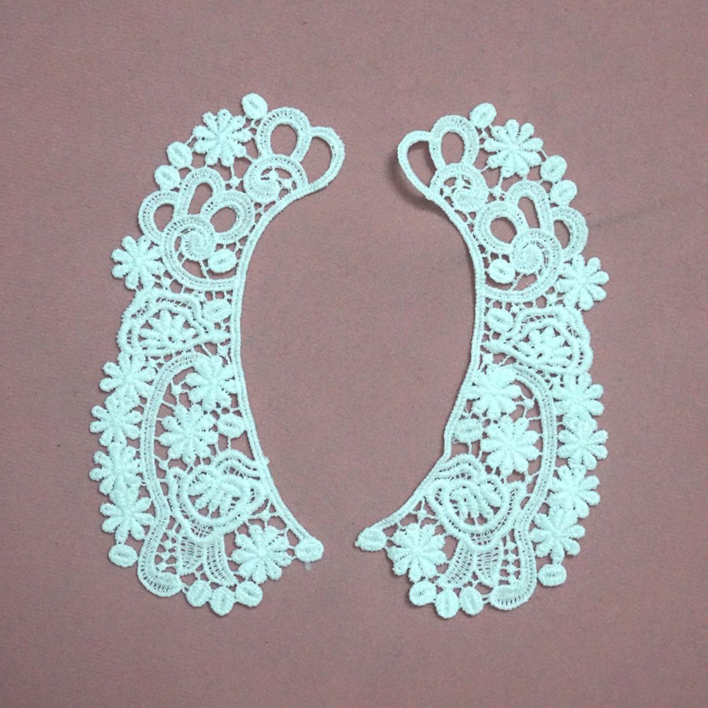 Fashion children collar Guipure lace patch embroidery neckline trim for clothing necktrim for child,neck trimming for clothing