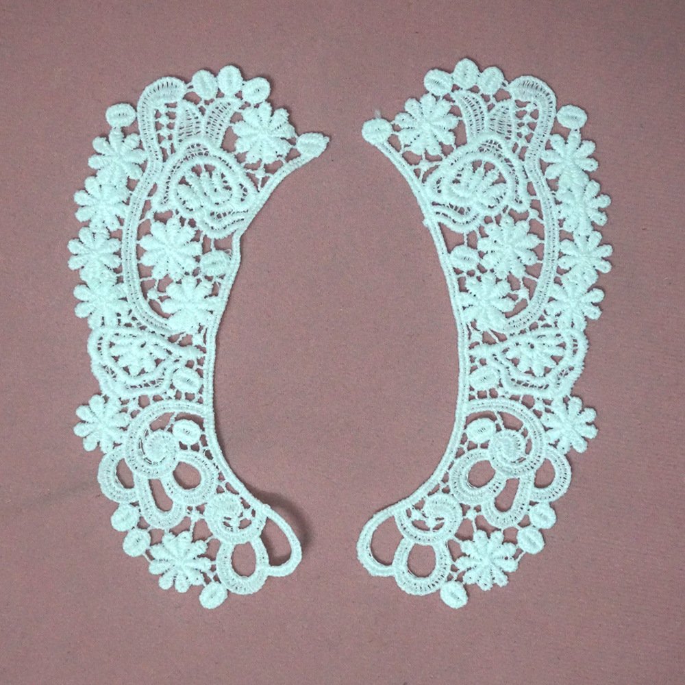 Fashion children collar Guipure lace patch embroidery neckline trim for clothing necktrim for child,neck trimming for clothing