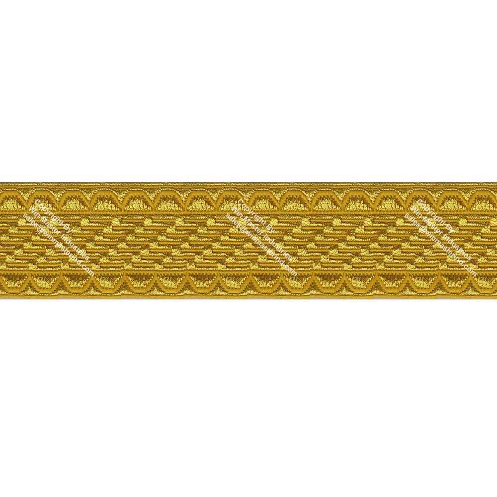 Ceremonial Uniform Gold Braid, Gold Wire French Braid, Ceremonial Braids