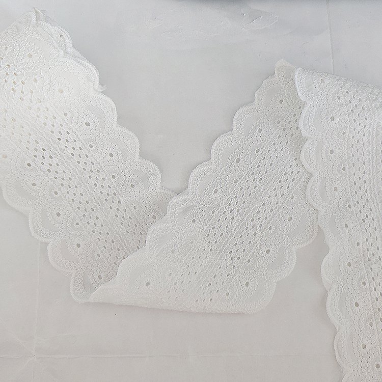 Elegant Lace Flower Guipure Lace Trim Milk Silk Lace Ribbon for Children's Dress Sewing