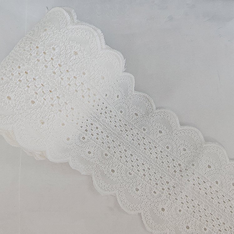 Elegant Lace Flower Guipure Lace Trim Milk Silk Lace Ribbon for Children's Dress Sewing
