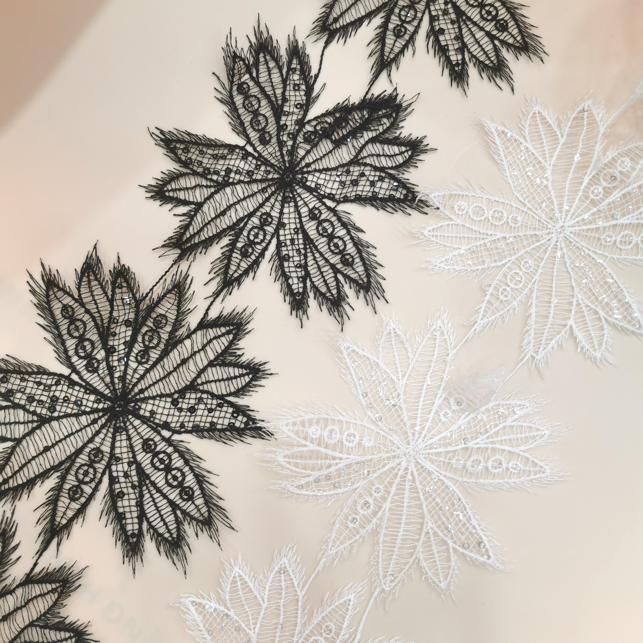Stock Sellinglight and thin sequin embroiderySoft Embroidery Trimming Lace DIY Craft Sewing Dress Clothing Accessories