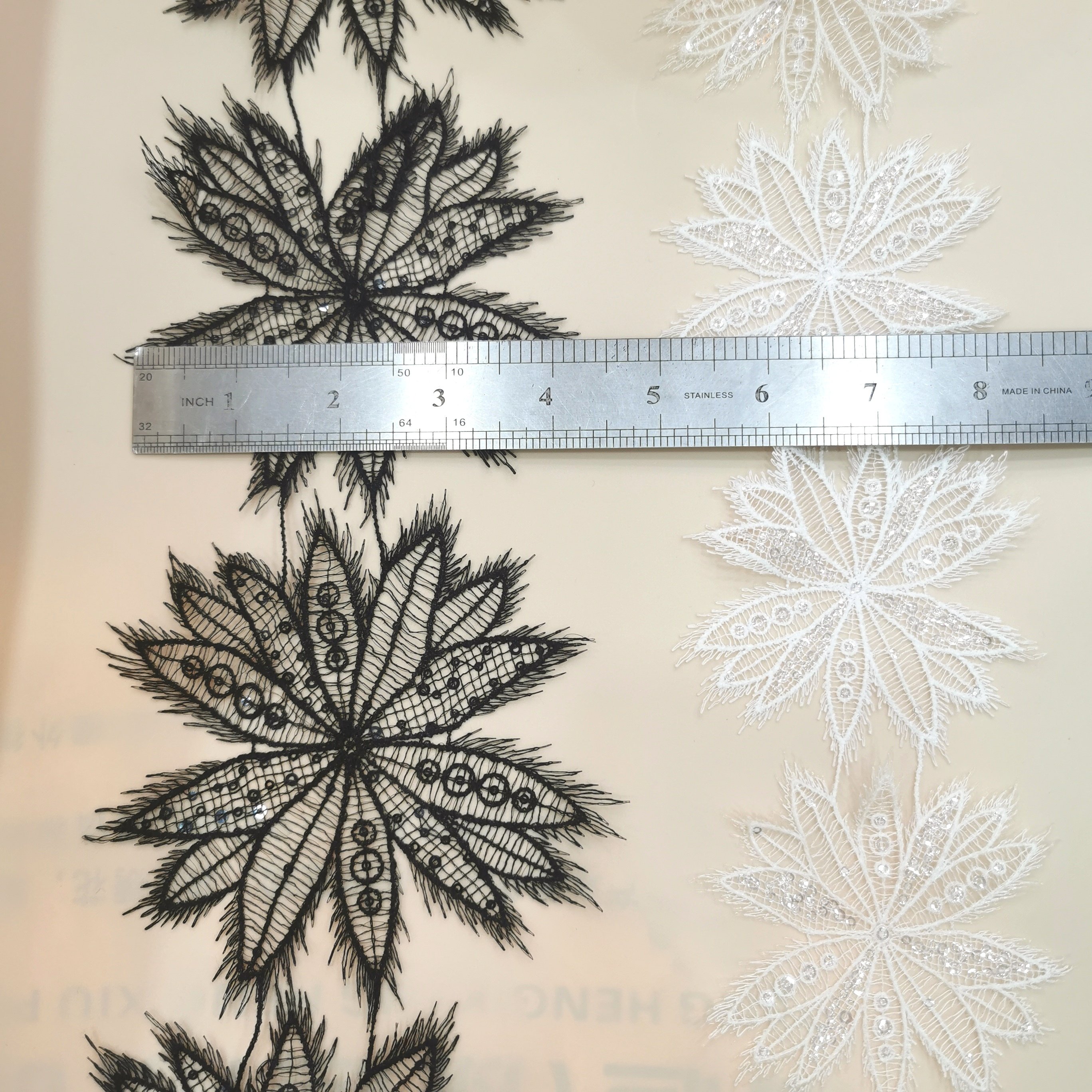 Stock Sellinglight and thin sequin embroiderySoft Embroidery Trimming Lace DIY Craft Sewing Dress Clothing Accessories