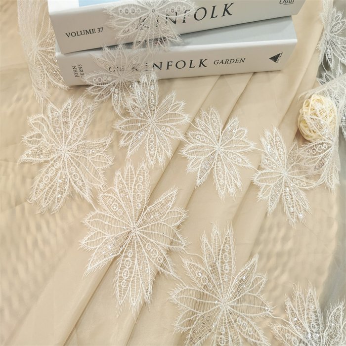 Stock Sellinglight and thin sequin embroiderySoft Embroidery Trimming Lace DIY Craft Sewing Dress Clothing Accessories