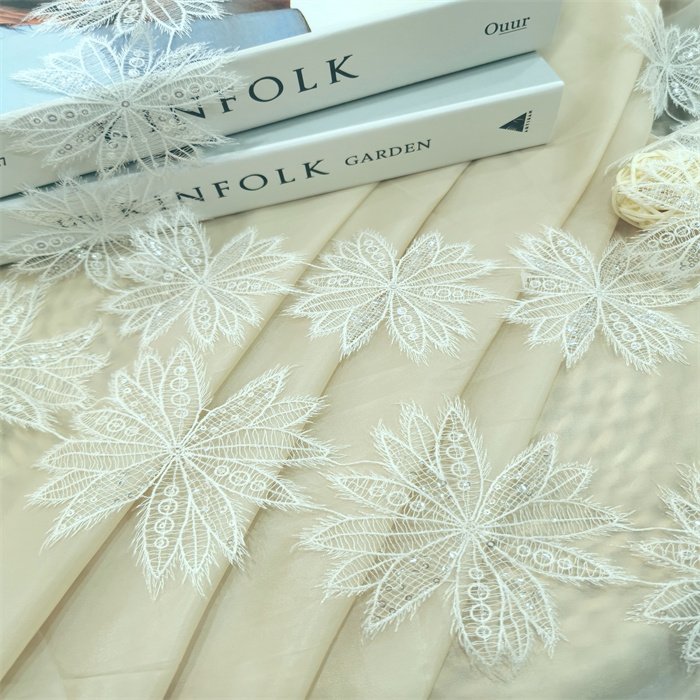 Stock Sellinglight and thin sequin embroiderySoft Embroidery Trimming Lace DIY Craft Sewing Dress Clothing Accessories