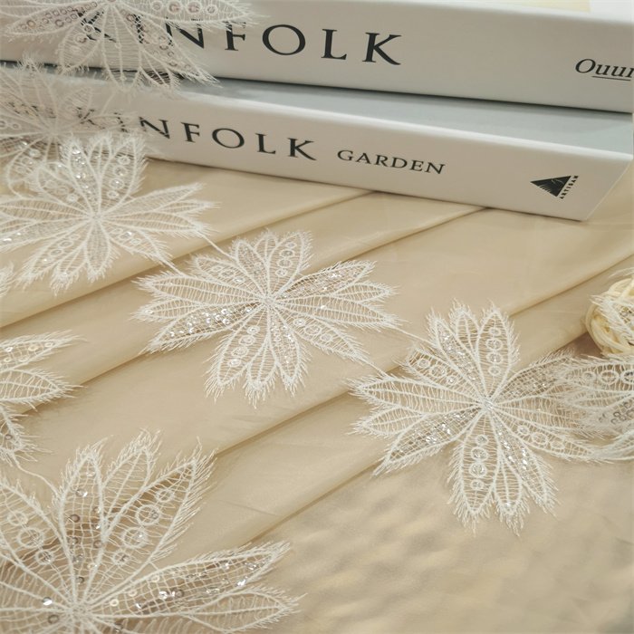 Stock Sellinglight and thin sequin embroiderySoft Embroidery Trimming Lace DIY Craft Sewing Dress Clothing Accessories