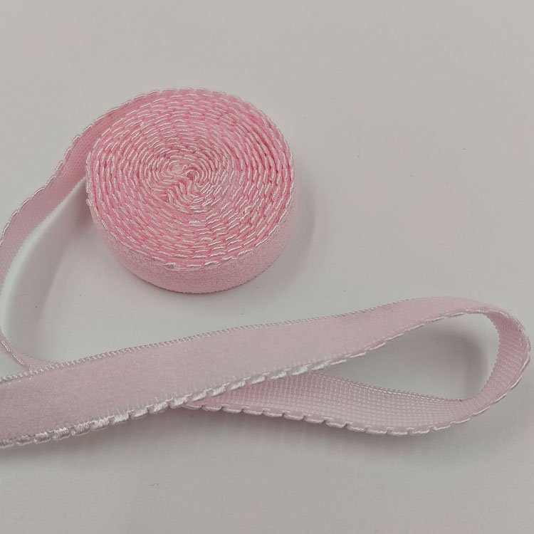 Quality underwear accessories decorative nylon plush elastic band webbing sewing trim shoulder webbing bra strap elastic