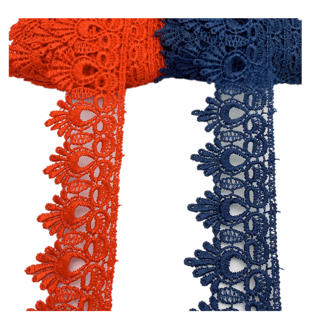 Wholesale Good Quality Polyester Embroidery Trimming Lace For Garment Accessories