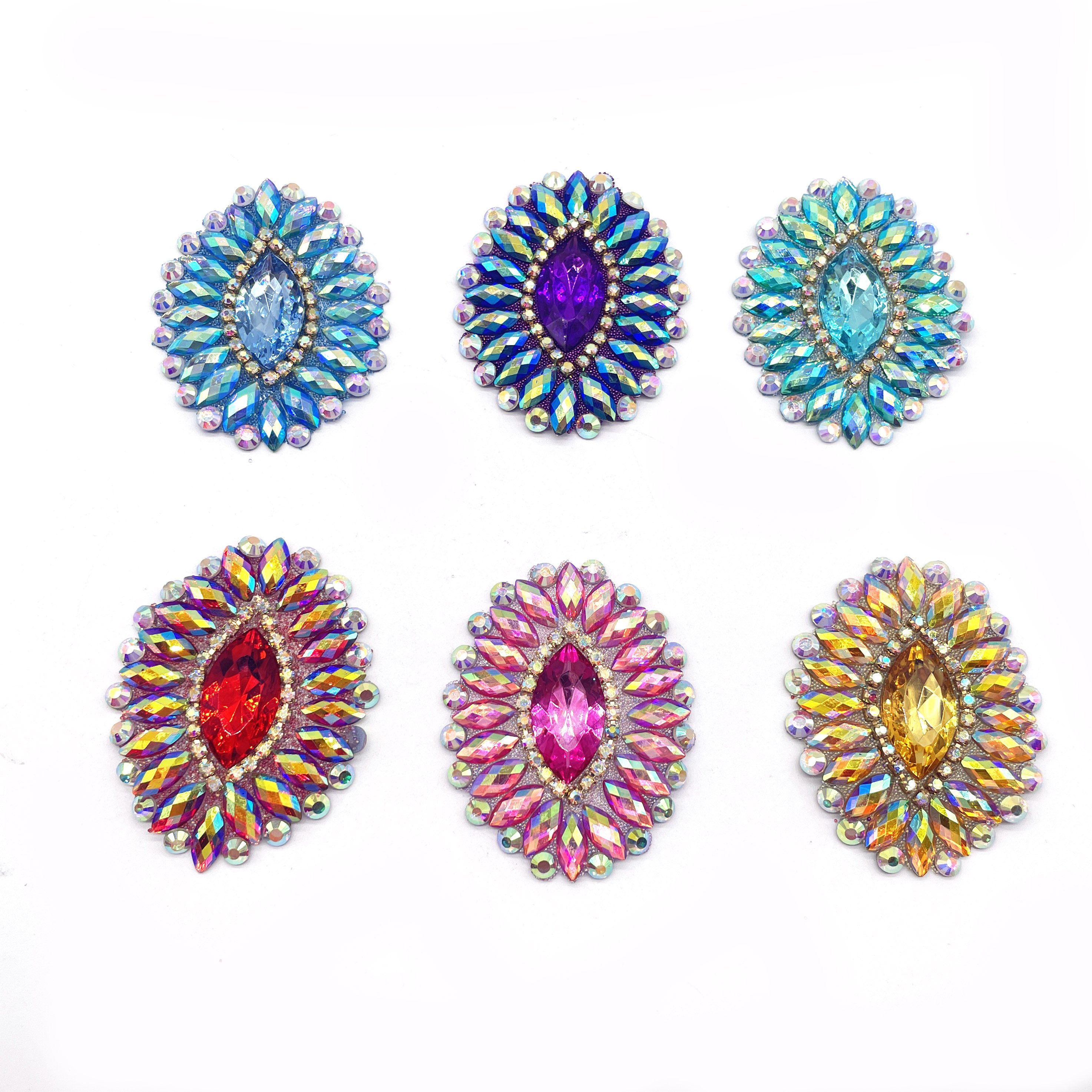 Brazil Carnival ST LUCIA Rhinestone Trim Applique for Shoes & Costume Crafts Decoration Crystal Diamond Rhinestones