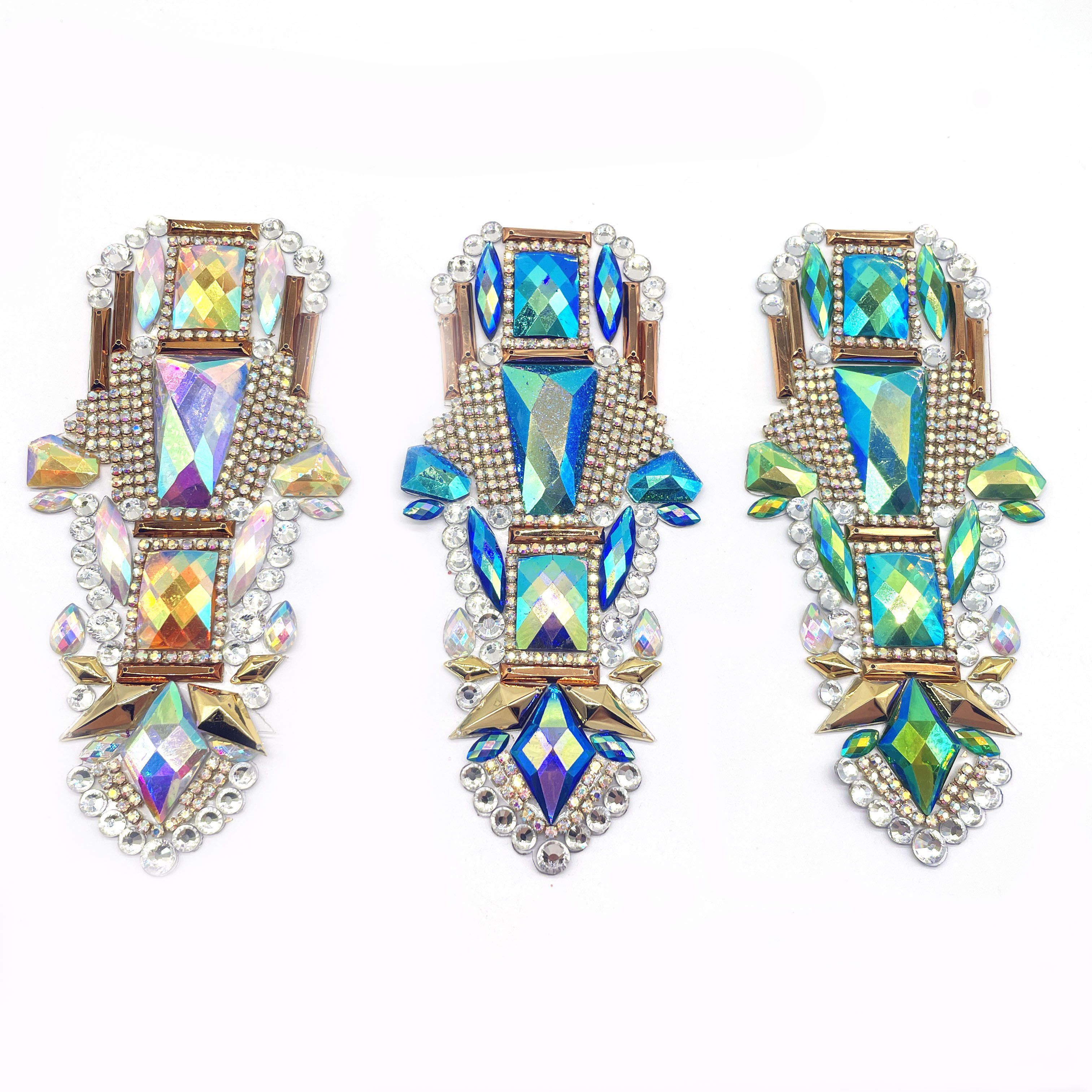 Brazil Carnival ST LUCIA Rhinestone Trim Applique for Shoes & Costume Crafts Decoration Crystal Diamond Rhinestones