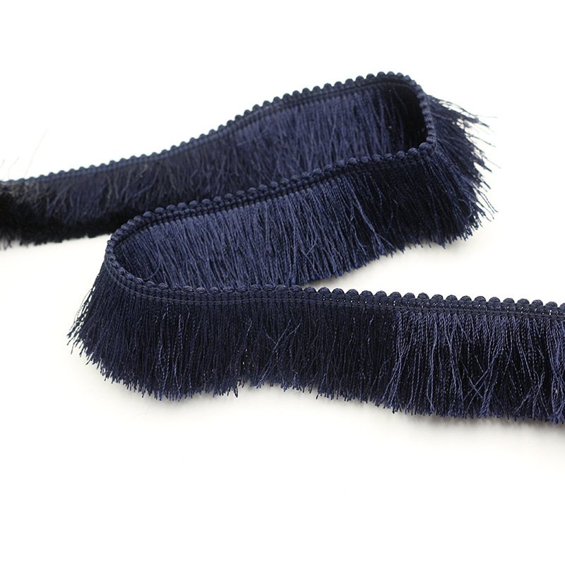 Factory Wholesale 2.8cm Polyester Fringe Trims Home Textile Carpet Accessories Tassel Fringe
