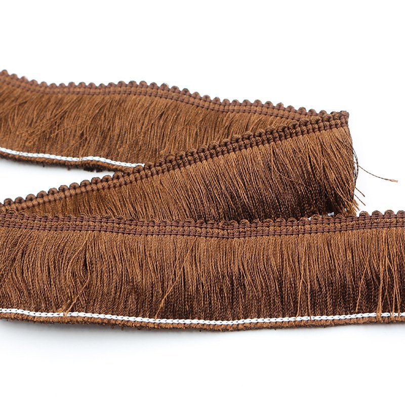 Factory Wholesale 2.8cm Polyester Fringe Trims Home Textile Carpet Accessories Tassel Fringe