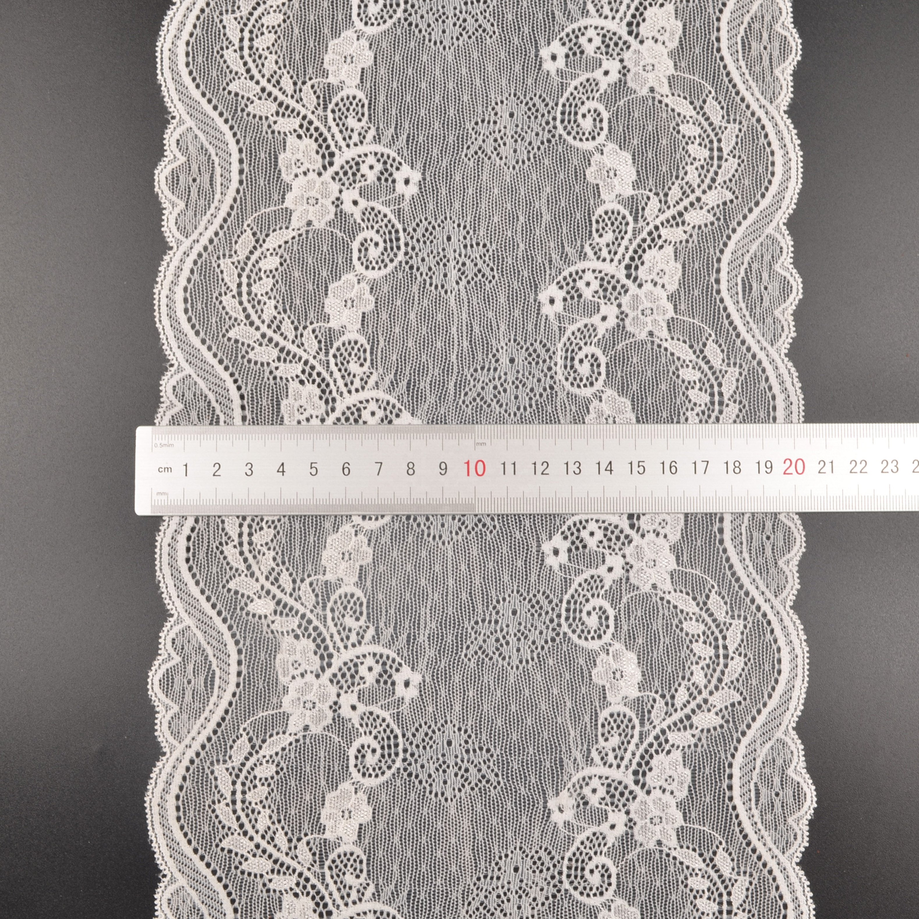 8342# Stretch Lace trim for lingerie 20CM popular French floral pattern lace decorative tulle fabric for clothing underwear acce