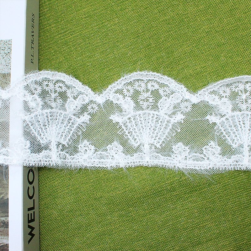 Polyester Embroidery Korean Style Princess Skirt Lace Flower Luxury Embroidery Mesh Soft Lace Trimming