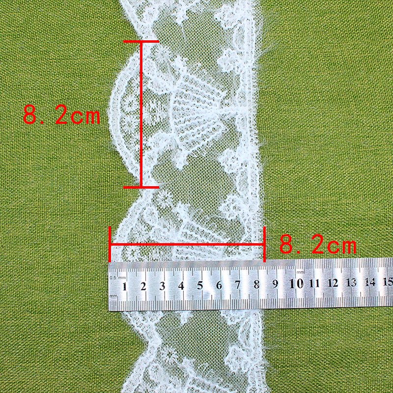 Polyester Embroidery Korean Style Princess Skirt Lace Flower Luxury Embroidery Mesh Soft Lace Trimming