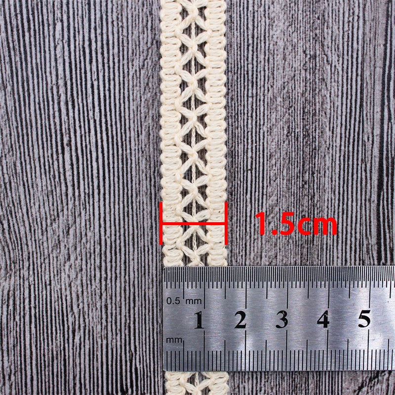 High quality cotton crochet lace pattern cotton lace trim 1.5cm Narrow lace used on bed sheets