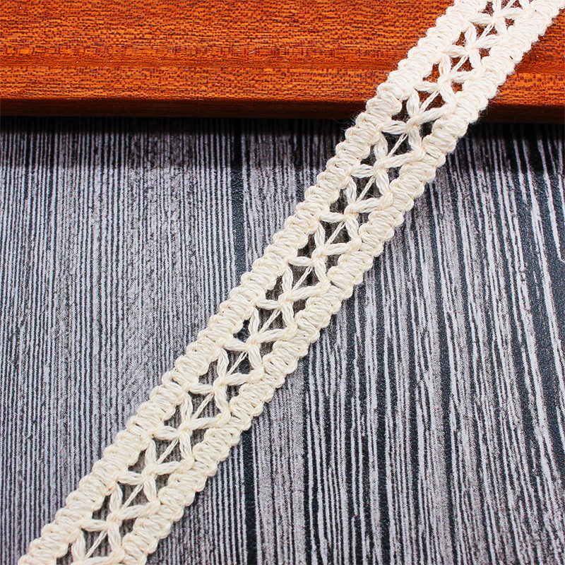High quality cotton crochet lace pattern cotton lace trim 1.5cm Narrow lace used on bed sheets