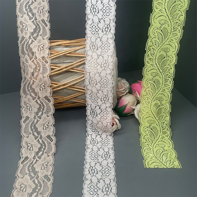 TUTON Custom French Elastic Lace 5.5/6.0/6.3 CM Trim Wholesale For Dress