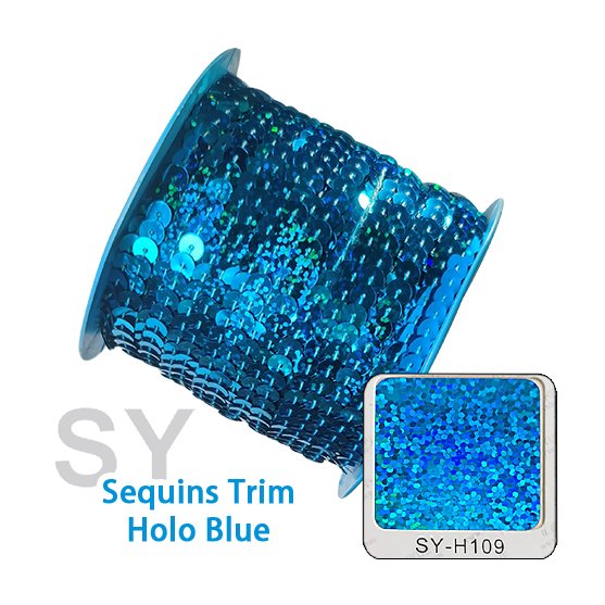 recycled PET 6mm Sewing Sequins Trim Flat Round Sequin Paillette in Roll spool For garments