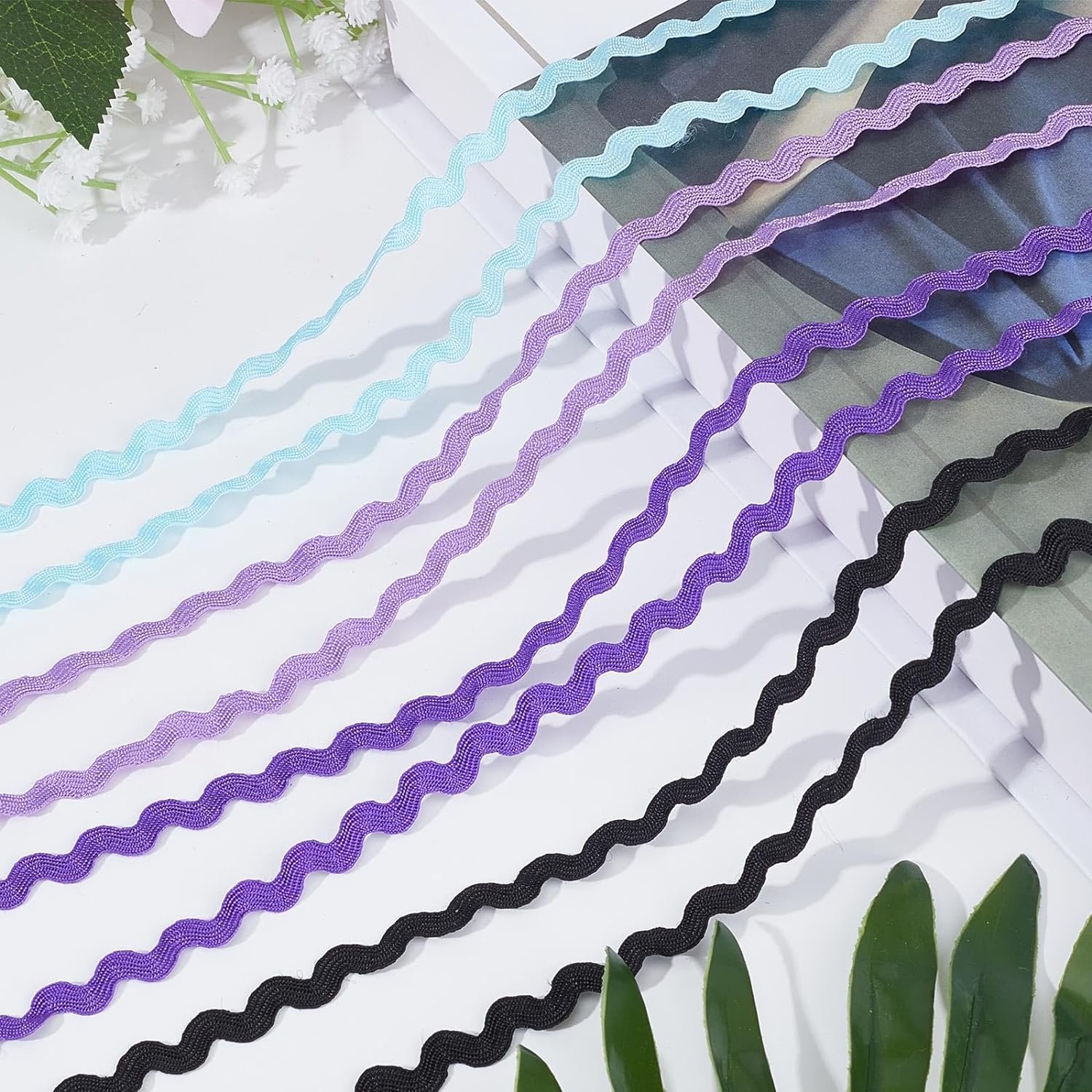 5mm Ribbon Rick Rack Fringe Trim Ric Rac Webbing Edge Lace Fringe for Sewing Flower Making Dress Accessories