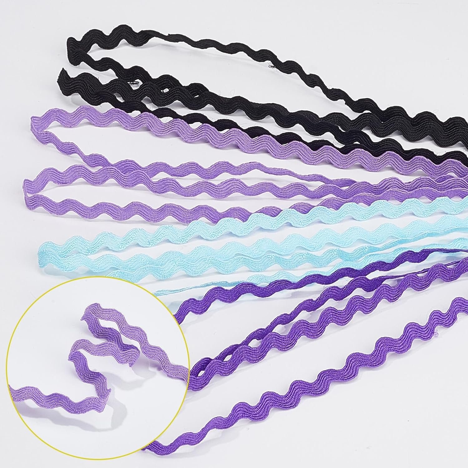 5mm Ribbon Rick Rack Fringe Trim Ric Rac Webbing Edge Lace Fringe for Sewing Flower Making Dress Accessories