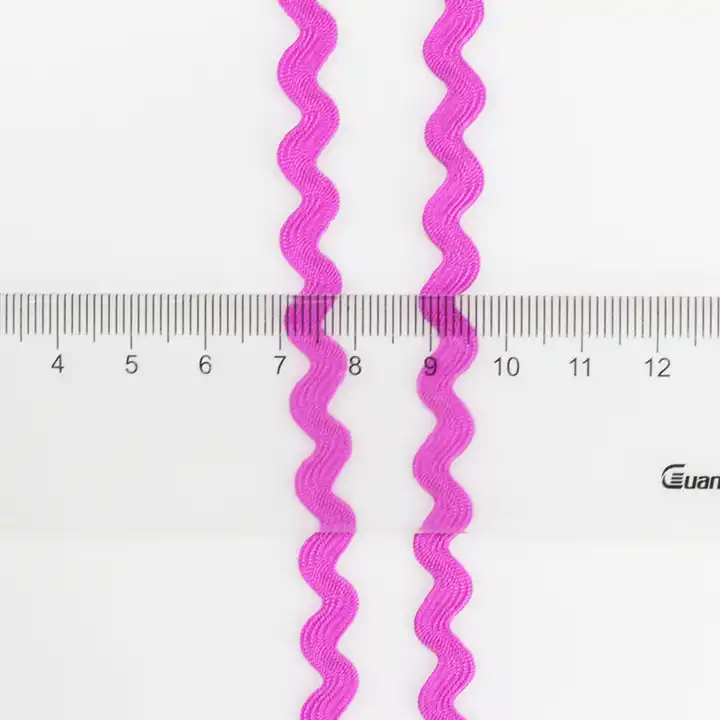 5mm Ribbon Rick Rack Fringe Trim Ric Rac Webbing Edge Lace Fringe for Sewing Flower Making Dress Accessories