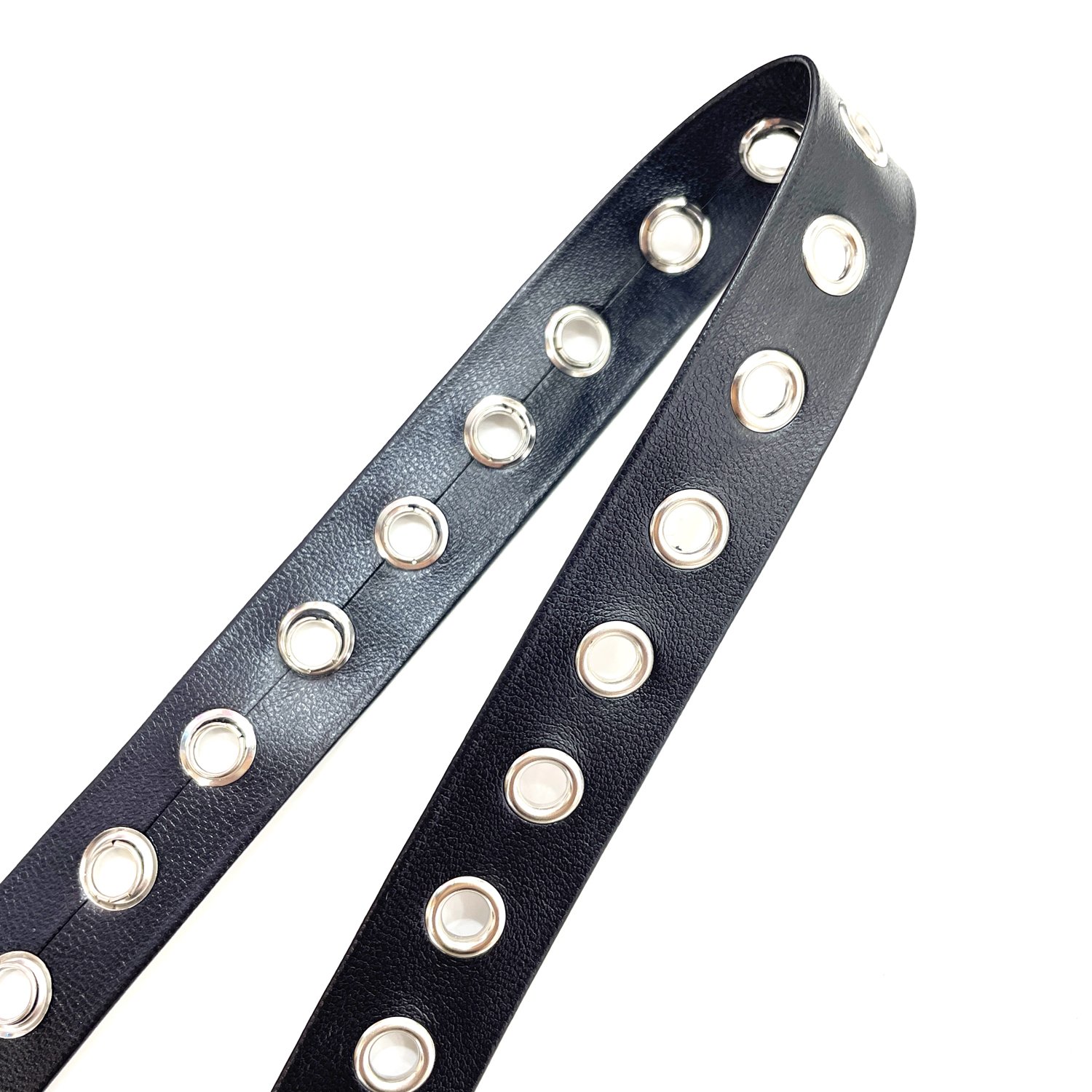 tr005 wholesale custom PU leather eyelet lace trim punk style garment accessories
