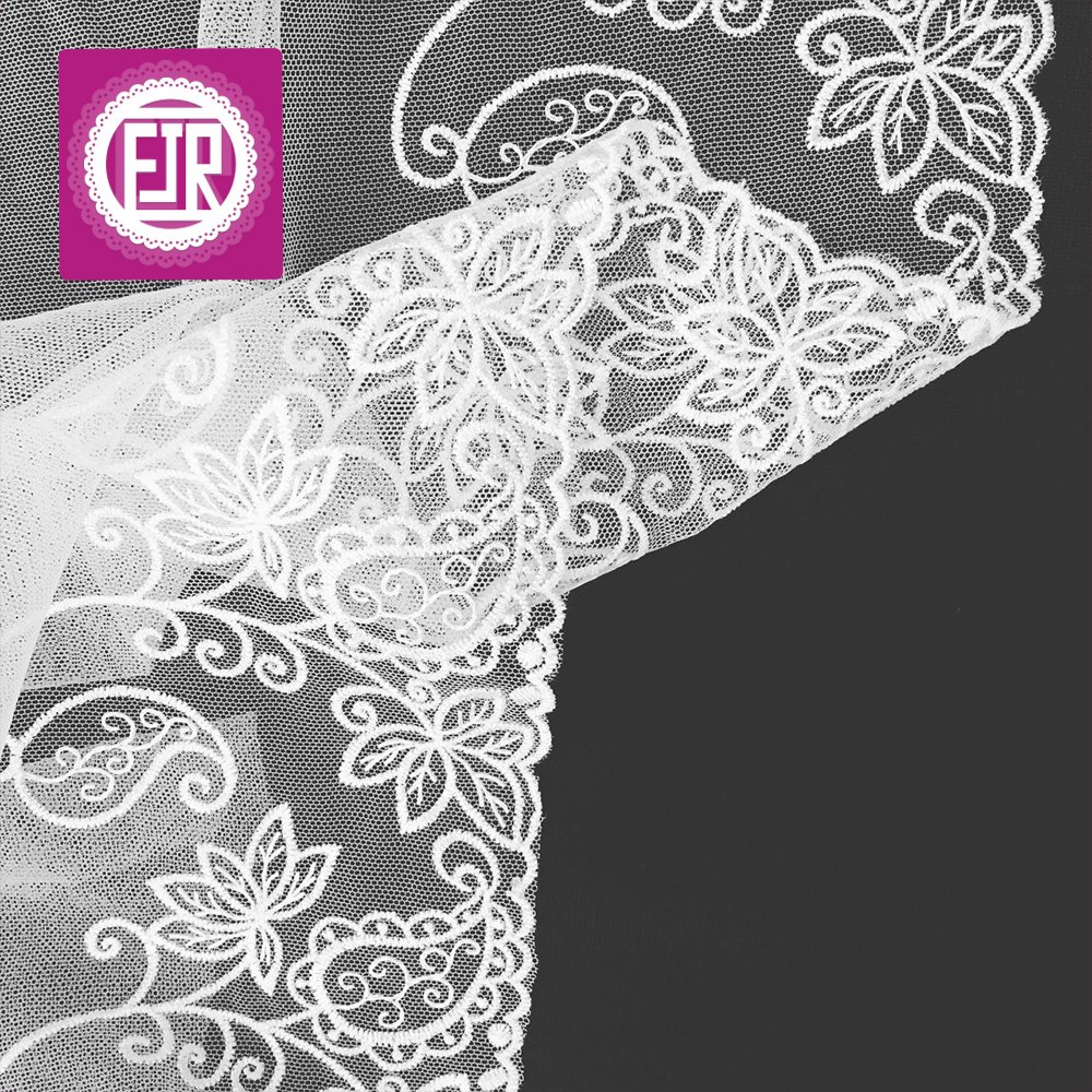 high quality embroidered lace trim for garment and decoration