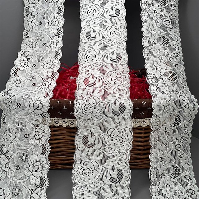 TUTON Custom Guipure Elastic Lace 7.5/8.2/10.0 CM Trim Wholesale For Lingerie