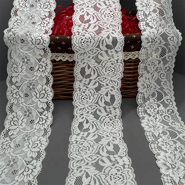 TUTON Custom Guipure Elastic Lace 7.5/8.2/10.0 CM Trim Wholesale For Lingerie