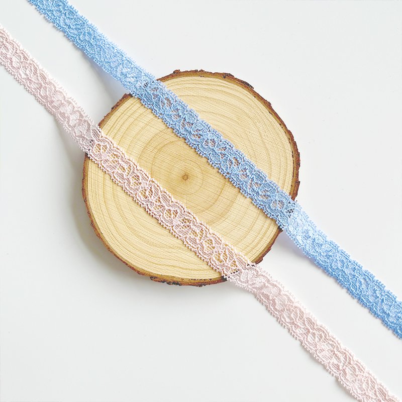 Custom Color 1.5Cm Narrow Lace Trim For Women Sexy Lingerie French Tricot Elastic Lace