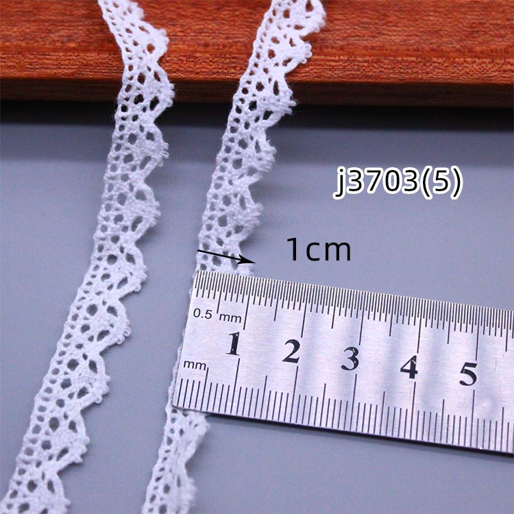Wholesale woven lace decoration 100% cotton lace decoration clothing woven lace trim