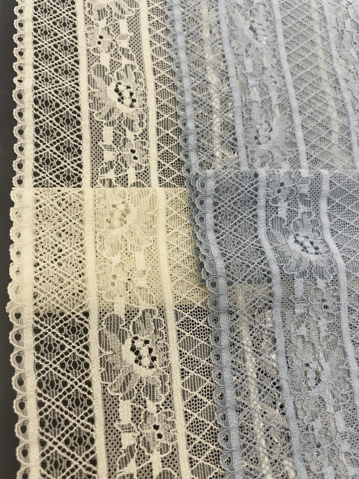 Classic Floral Stretch Lace Fabric 24cm wide Elastic Spandex Nylon Lace Trim for Lingerie Bra Dress