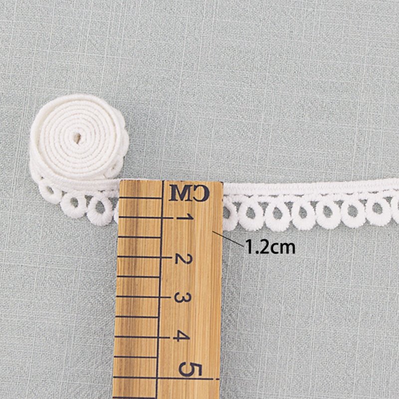 Wholesales Lace Trimmings Applique 100% Cotton Crocheted Water Soluble Lace Trim Accessories For Garment Dress