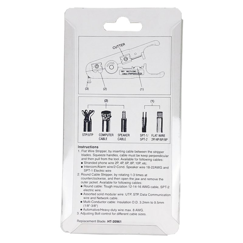 Multi-Color Portable Wire Stripper Easy Passthrough Cable Wire Stripper Pliers Multy Functional Telecom Parts Tool