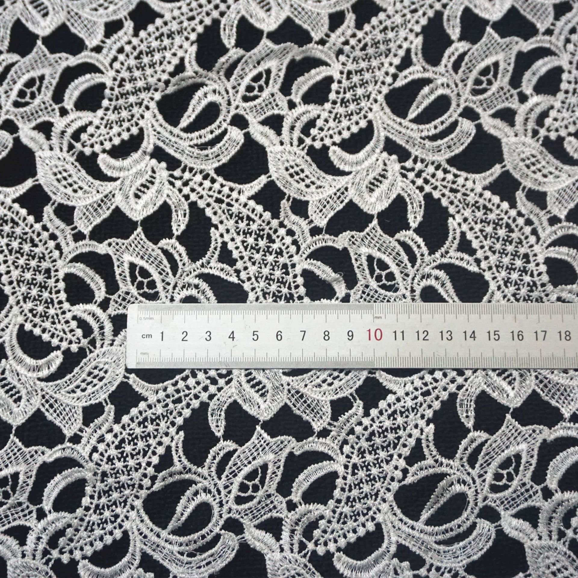High Quality 100% Cotton Crochet Lace Trim Luxury White Soft 3d Flower Lace For Clothing