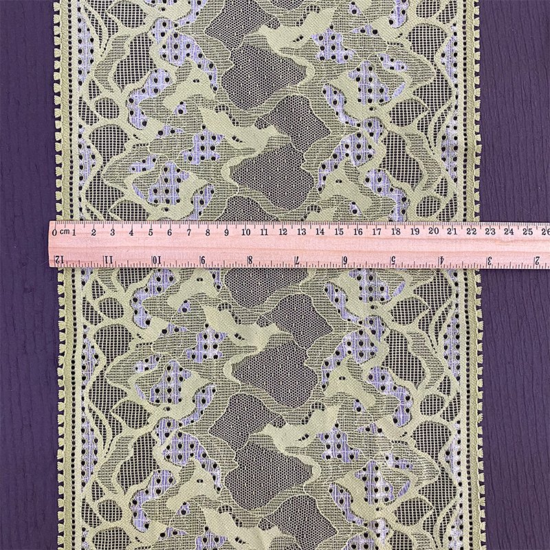 Customize 23Cm Border Dress Lace Underwear Bulk Lace Trim Flower Embroidered Voile Lace Trim