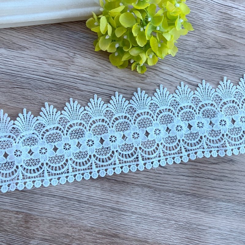 Zeal Lace Trim Milk Silk Water-Soluble Embroidered Fabric Ribbon Tapes Sewing Material For Women Dress
