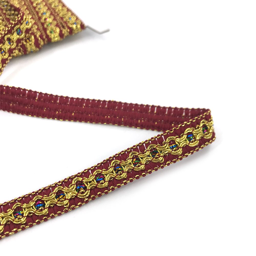 OEM/ODM Accept Tube Bead Ribbon White Beaded Lace Trim Fabric Sewing Crafts Collar Garment Dress Headdress Materials Lace