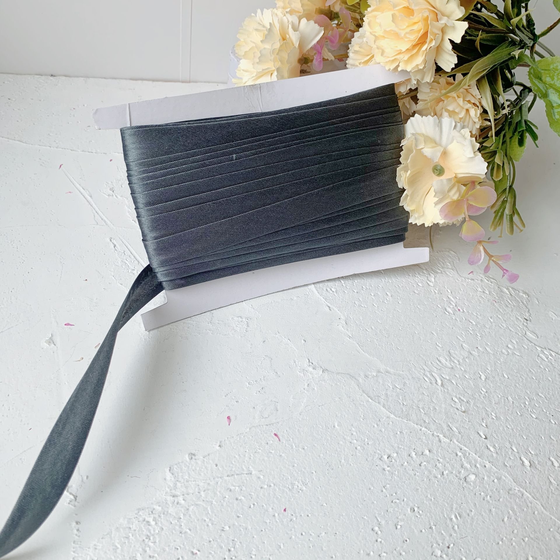 2021 Factory Sell 15mm 5/8 inch 100% Polyester Single Fold Satin Bias Binding Tape Solid Color garment accessories And Trimming