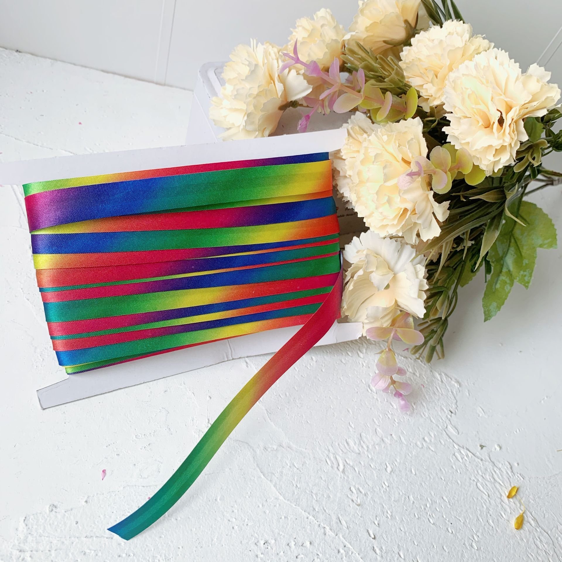 2021 Factory Sell 15mm 5/8 inch 100% Polyester Single Fold Satin Bias Binding Tape Solid Color garment accessories And Trimming