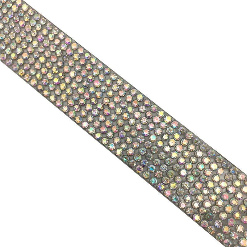 Custom 1cmCustom Backing Crystal Beaded Hot Fix Rhinestone Trim