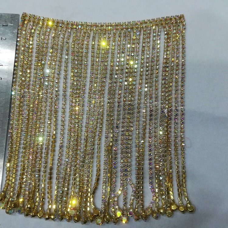 Cadena de diamantes luxury crystal rhinestone cup chains rhinestone trim