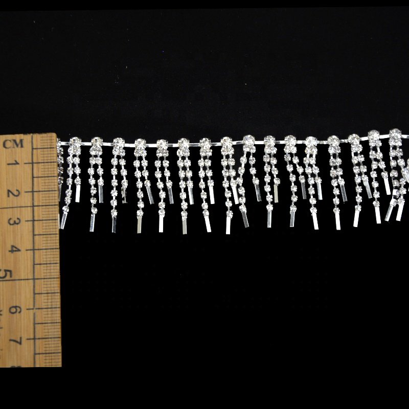 Cadena de diamantes luxury crystal rhinestone cup chains rhinestone trim