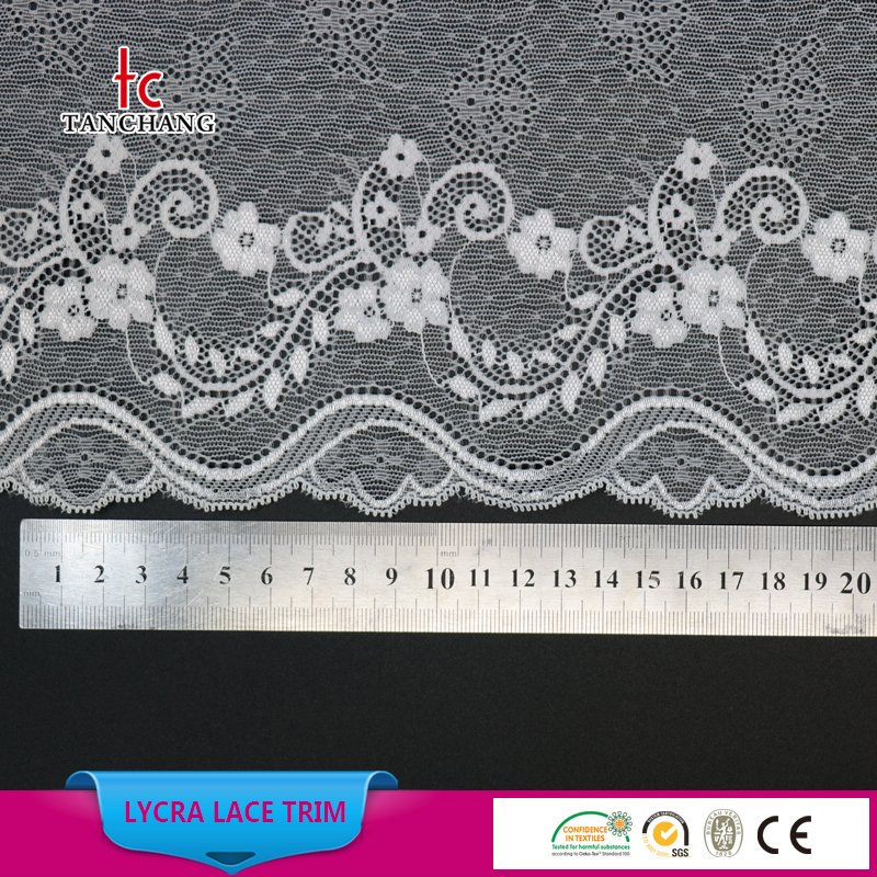 22cm fancy design lingerie use lycra lace french lace trimming bridal lace trim LSHB7039