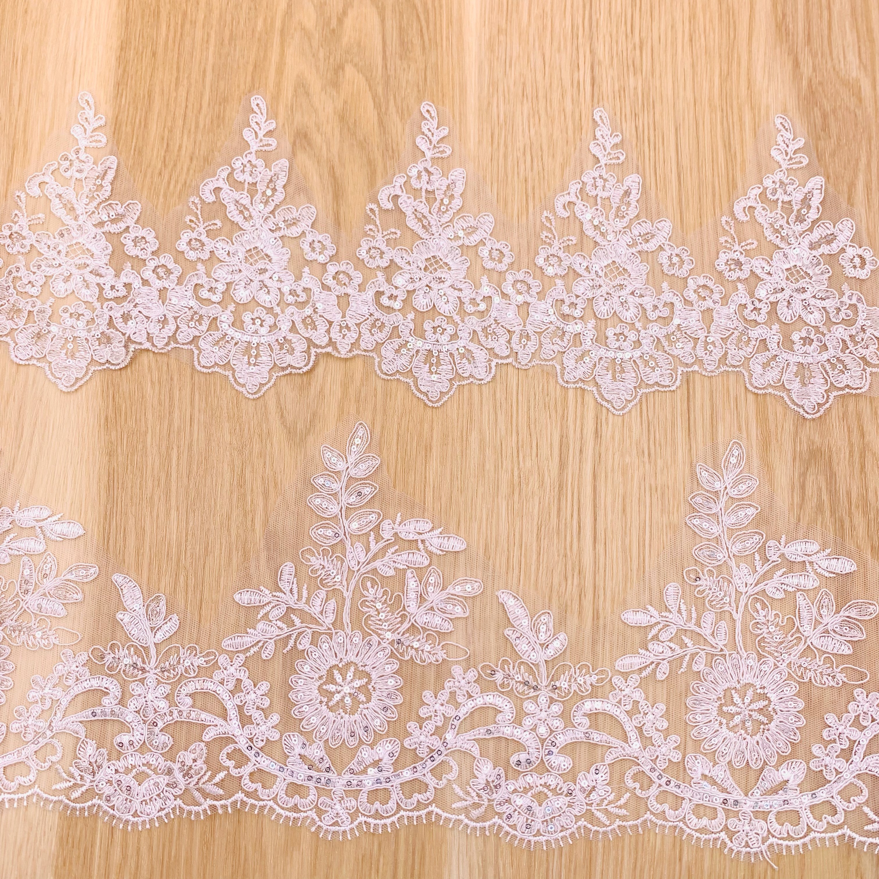 High Quality New Mesh Guipure Renda White Embroidered Polyester Sequin Gpo Lace Trim