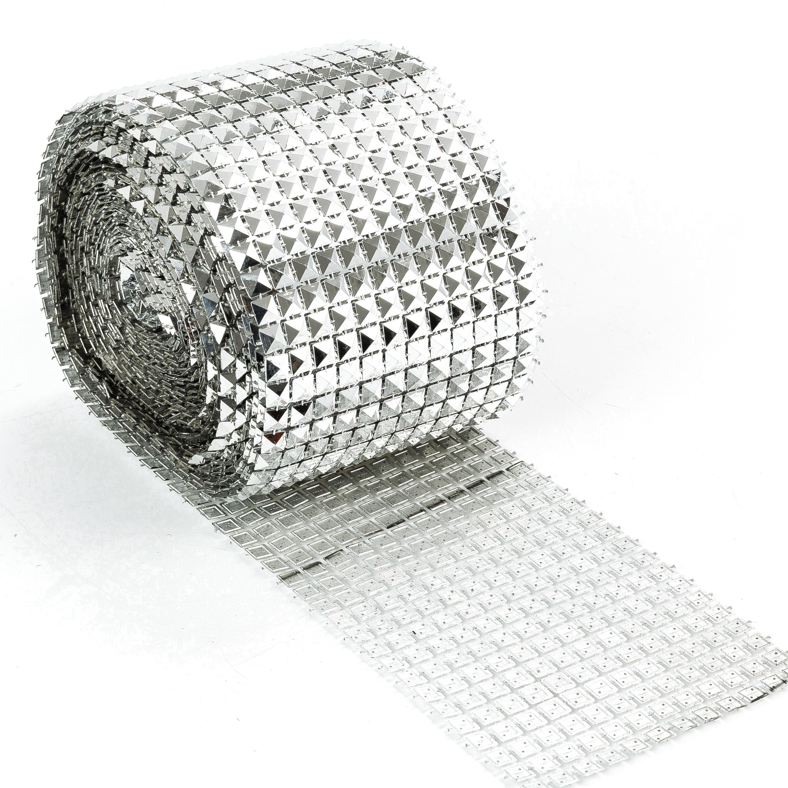 Sheet Acrylic Rhinestone Decorative Diamond Mesh Wrap Roll Wholesale Rhinestone for Garment Trimming Plastic Customized Ningbo