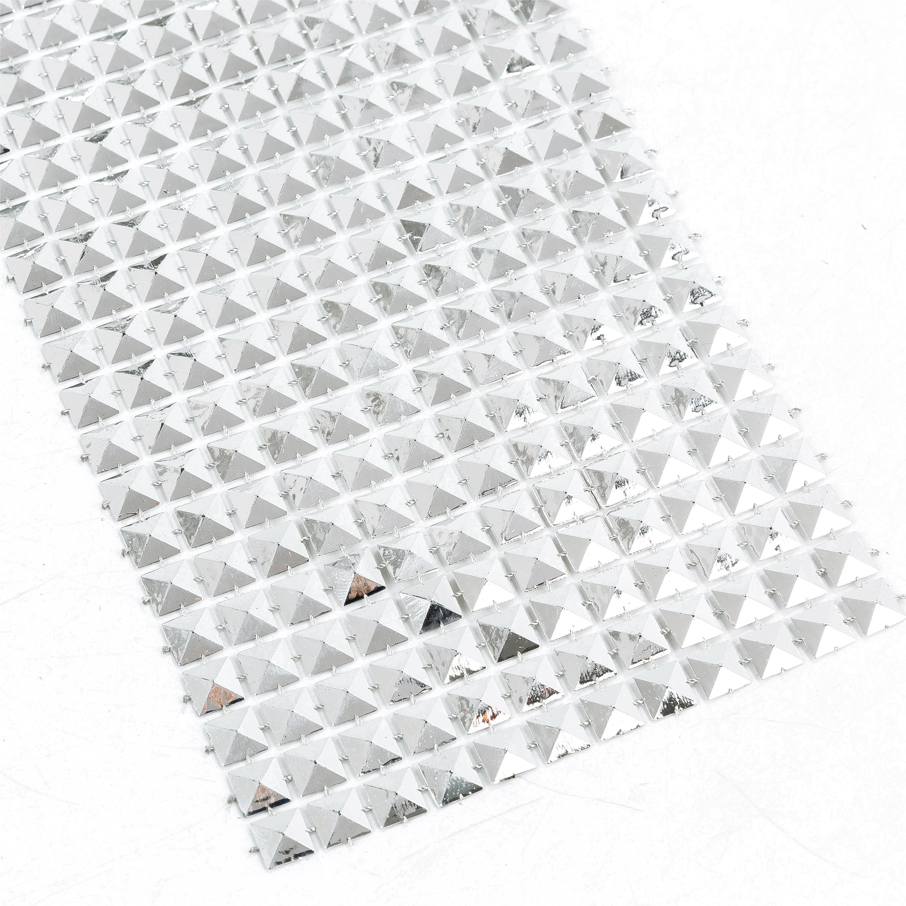 Sheet Acrylic Rhinestone Decorative Diamond Mesh Wrap Roll Wholesale Rhinestone for Garment Trimming Plastic Customized Ningbo