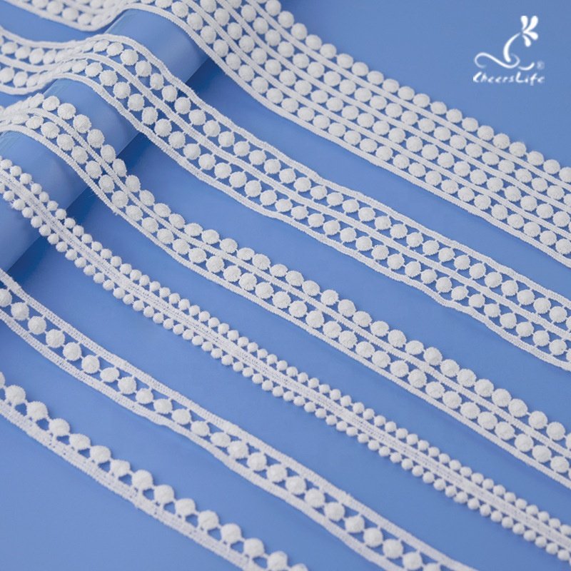 Factory Wholesales Direct Sell Lace Trim Ribbon Garment Accessories Border Lace Trimming For Women's Wear