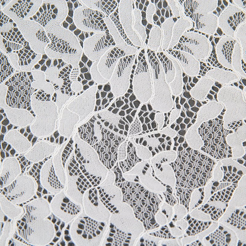 Stretch Lace Trim Fabric - Elastic Lace by the Yard, Flower Ribbon for Lingerie Sewing and Garment Crafting